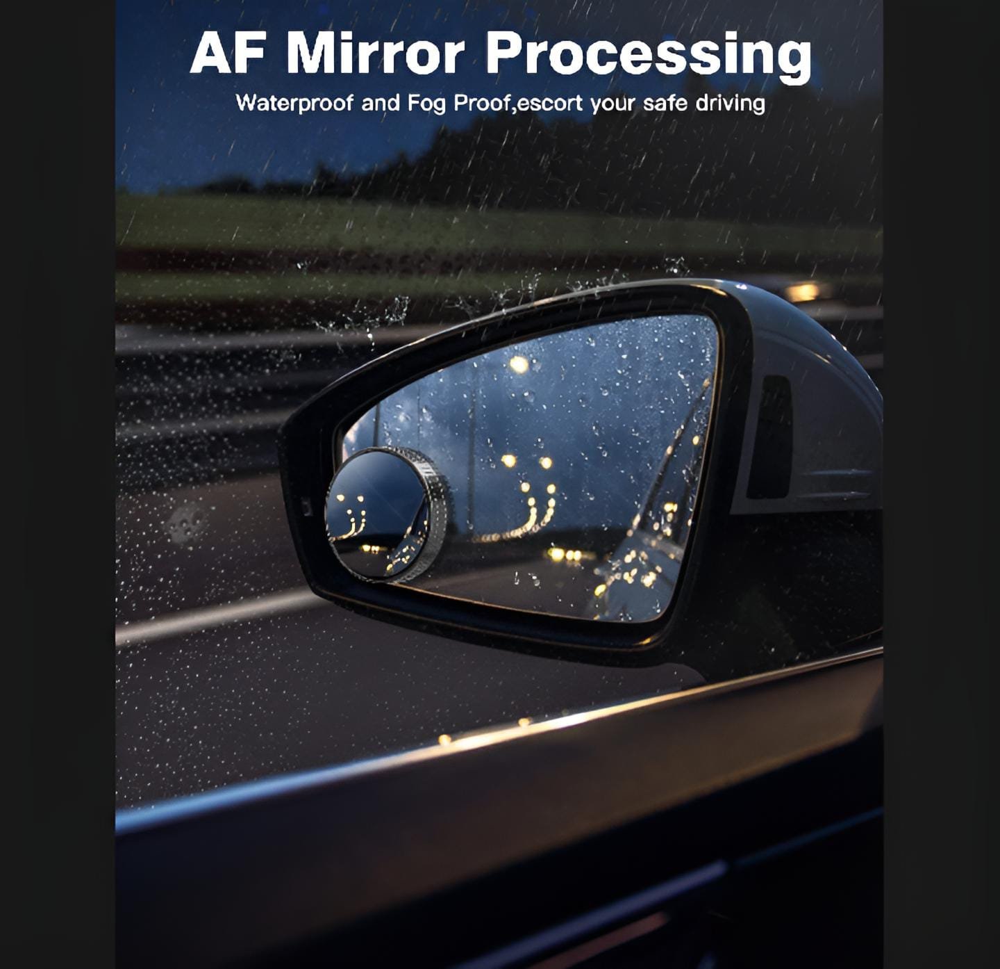 Blindspot Rearview Convex Mirror – 2pcs | Wide-Angle Anti-Glare Side Mirror for Cars & Vehicles - Image 2