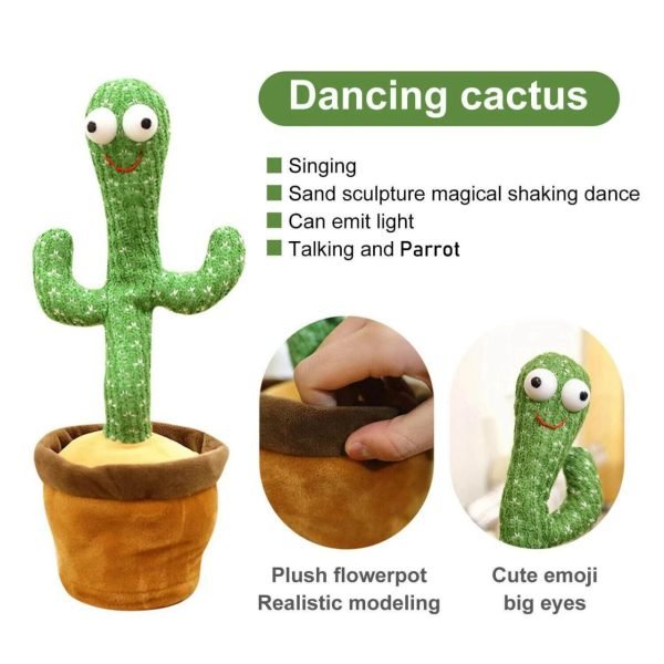Dancing, Talking Cactus | Tree Cactus Plush Toy - Image 4