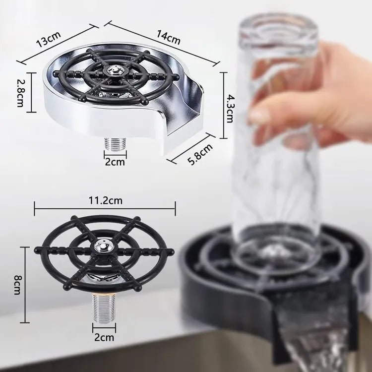 High Pressure Faucet Glass Rinser Automatic Cup Washer Bar Kitchen - Image 5