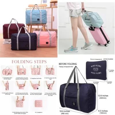 Multifunction Large Capacity Casual Folding Waterproof Luggage Storage Bags Suitcase Travel Pouch Handbag Organizer Tote Bag - Image 2