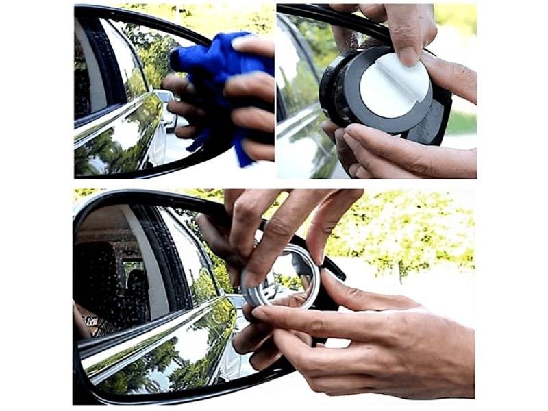 Blindspot Rearview Convex Mirror – 2pcs | Wide-Angle Anti-Glare Side Mirror for Cars & Vehicles - Image 4