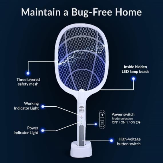 Mosquito Killer Racket Electric Handheld Mosquito Swatter - Image 5