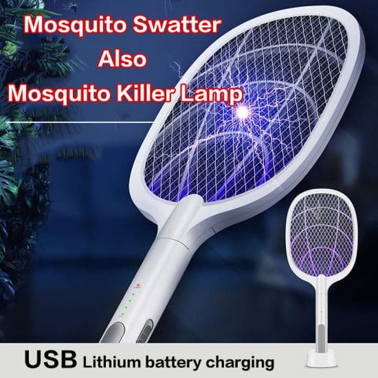 Mosquito Killer Racket Electric Handheld Mosquito Swatter - Image 4