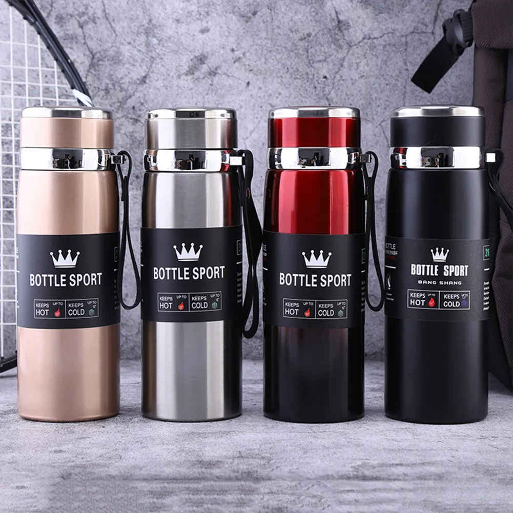 1000ml Stainless Steel Vacuum Insulated Water Bottle | Hot & Cold Thermos Flask for School, Travel & Sports