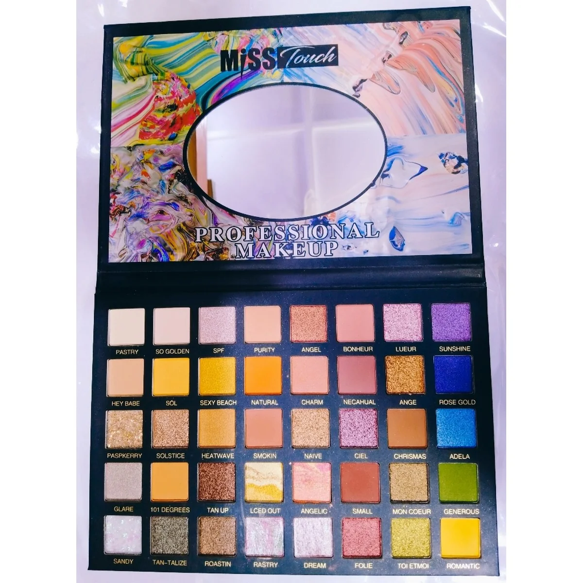 4 in 1 Miss Touch 40Clr Eyeshadow Pellate High Pigmentation - Image 2