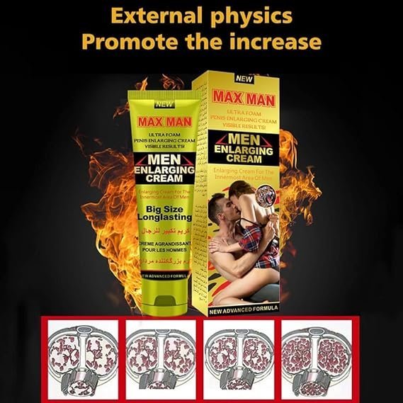 Men Enlarging Gel Max Man Ultra Foam Penis Enlarging Cream Visible Results 50g - Image 3