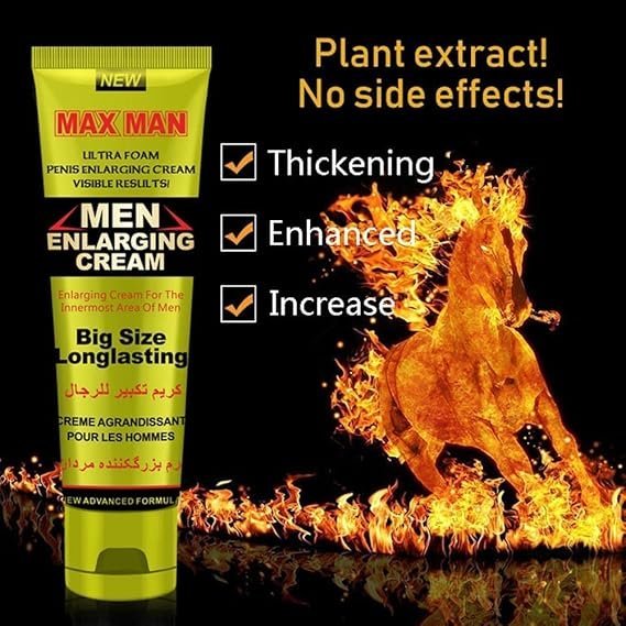 Men Enlarging Gel Max Man Ultra Foam Penis Enlarging Cream Visible Results 50g - Image 2