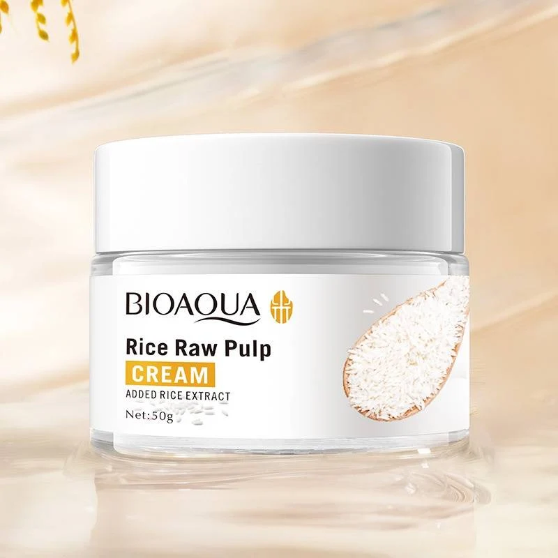 BIOAQUA Rice Raw Pulp Facial Cream 50g – Deep Moisturizing & Brightening Face Cream