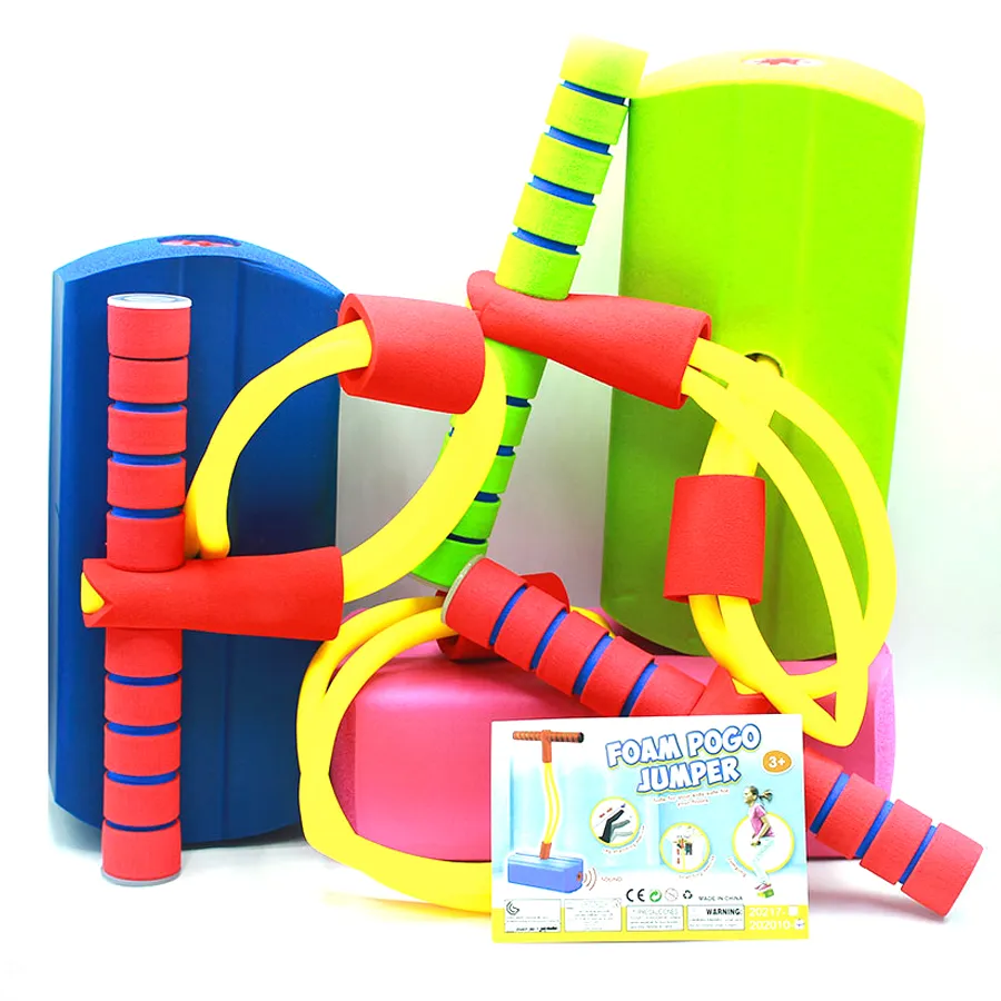 Kids Foam Pogo Stick Jumper Toy with Pop Sound - Image 2