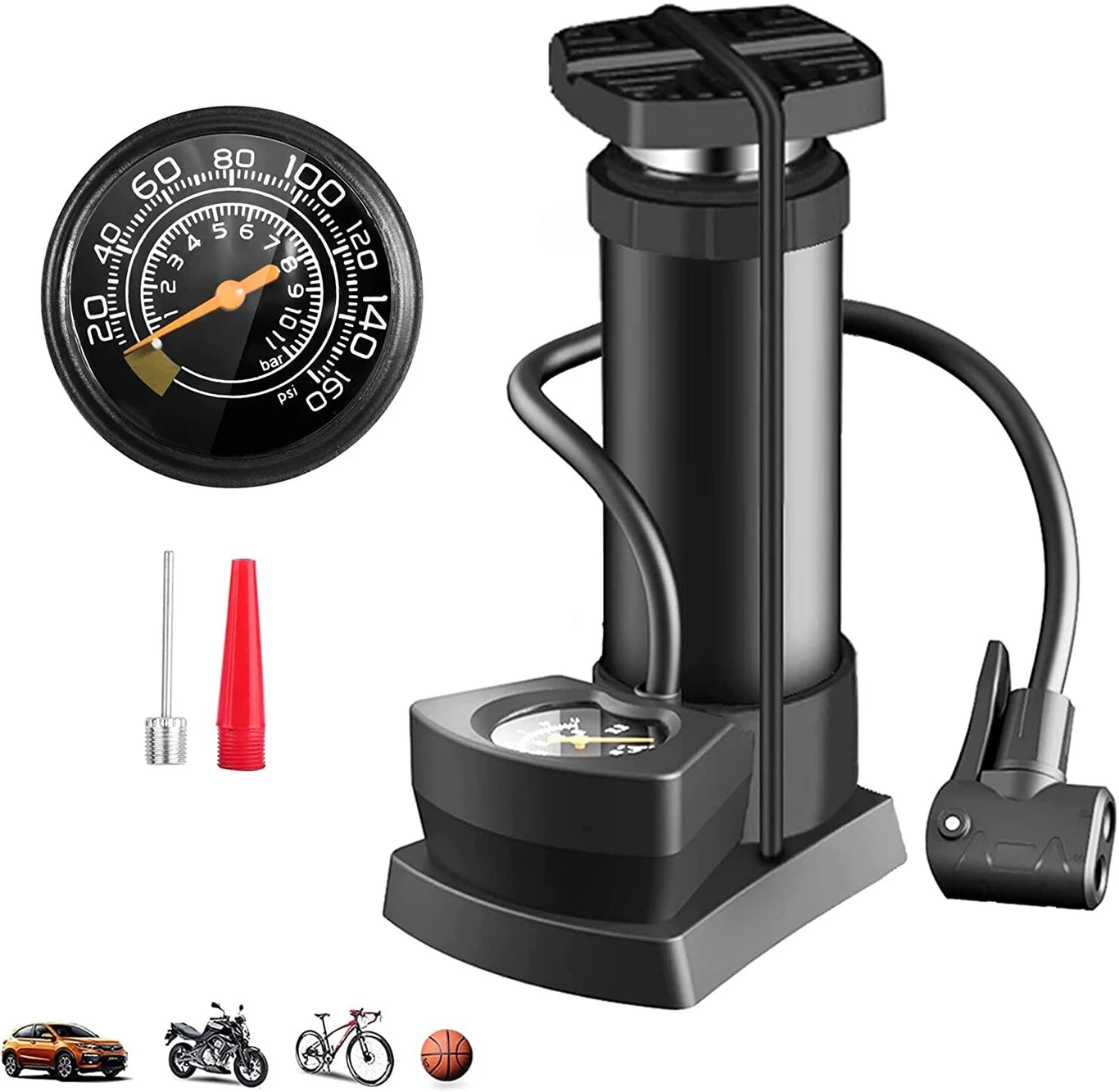Portable Manual High Pressure Vehicle Air Pump