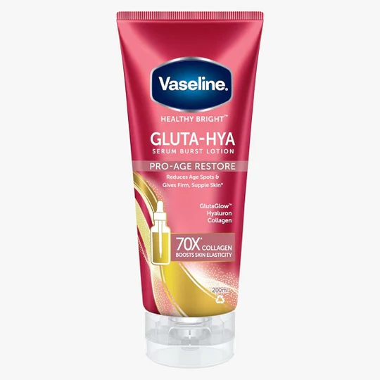 Vaseline® Gluta-Hya Serum Burst Lotion Pro-Age Restore 200 ML – Made in Indonesia - Image 4