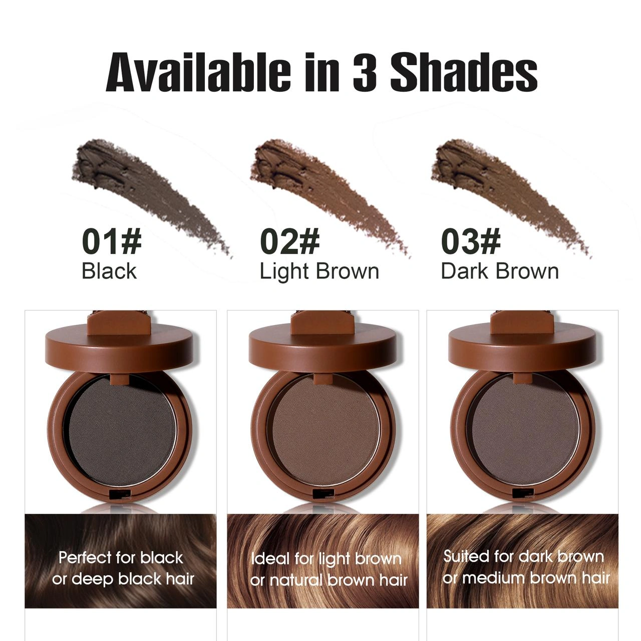 BOB Hairline Powder Hair Line Shadow Cover Up Fill In Thinning - Image 4