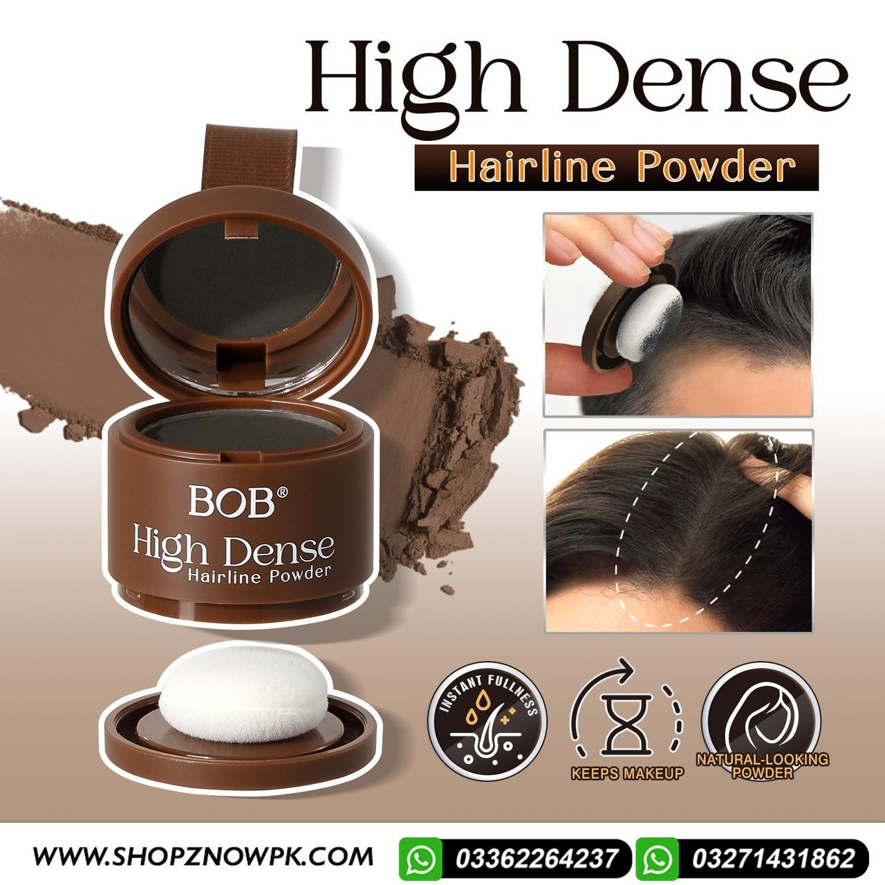 BOB Hairline Powder Hair Line Shadow Cover Up Fill In Thinning