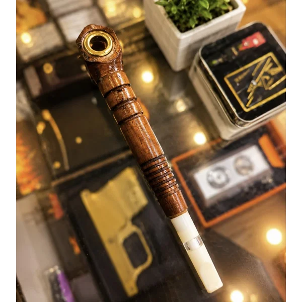 Wooden Medwakh (Dokha Pipe)