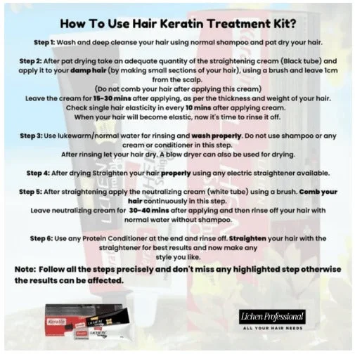 Lichen Professional Keratin Straightening Cream for Smooth Hair 200g – Professional Hair Care Treatment - Image 3