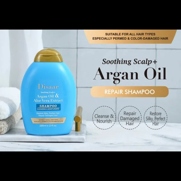 Disaar Argan Oil And Aloe Vera Extract Shampoo 385 ML