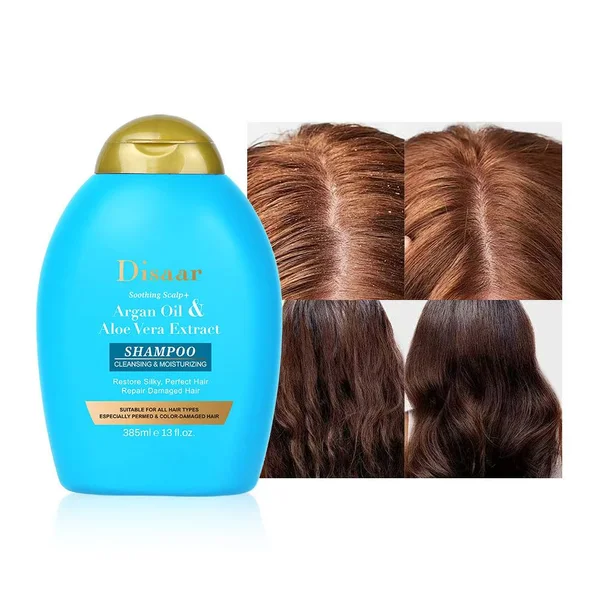 Disaar Argan Oil And Aloe Vera Extract Shampoo 385 ML - Image 2