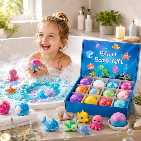 Kids Surprise Bath Bomb – Colorful Bath Bomb with Hidden Toy Surprise - Image 2