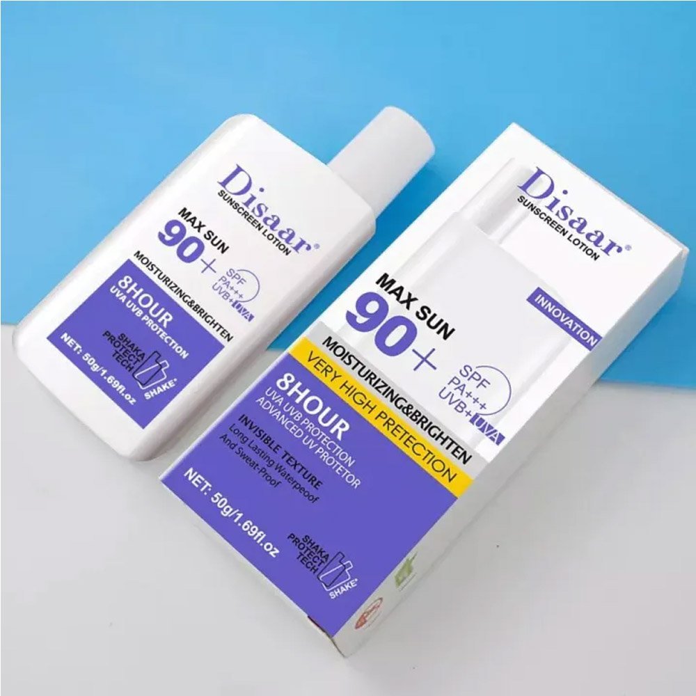 Disaar Sunscreen lotion Cream SPF Max 90 Oil Free UVA/UVB Protection – 50g