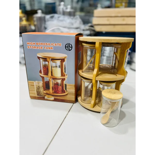 Elegant Space-Saving Multi-Functional Spice Storage Set – 10 x 250ml Kitchen Storage Jars