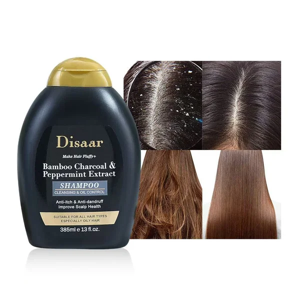 Disaar Bamboo Charcoal Shampoo 385ml – Anti-Dandruff, Oil Control & Scalp Care - Image 2