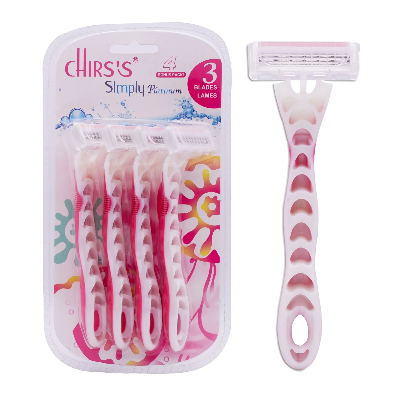 Chris’s Simply Platinum Razor – Premium Disposable Shaving Razor for Men & Women