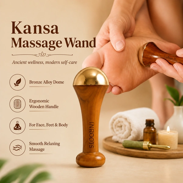 Kansa Face and Foot Massager – Ayurvedic Benefits of Bronze – Restoring Luster Through Detoxification - Image 2