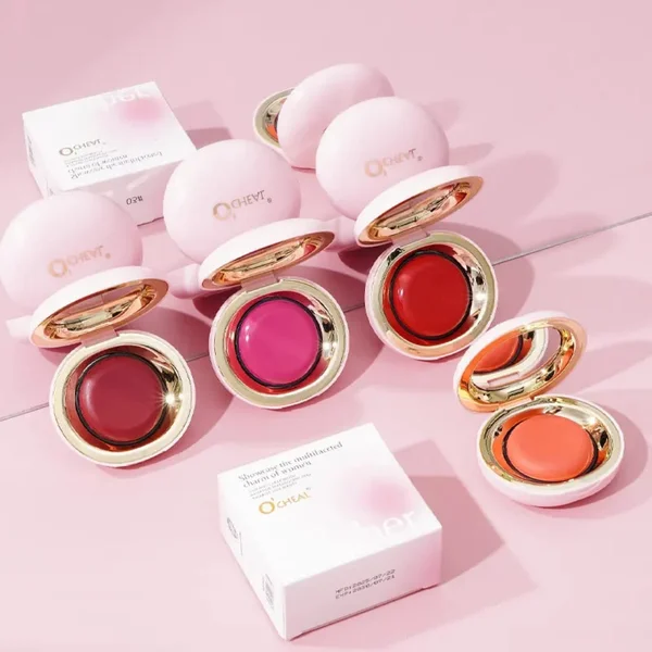 O’CHEAL Ultra-Pigmented Matte Blush Balm – Waterproof Long-Lasting Cream Blush for Cheeks & Face | Pack of 4 Shades