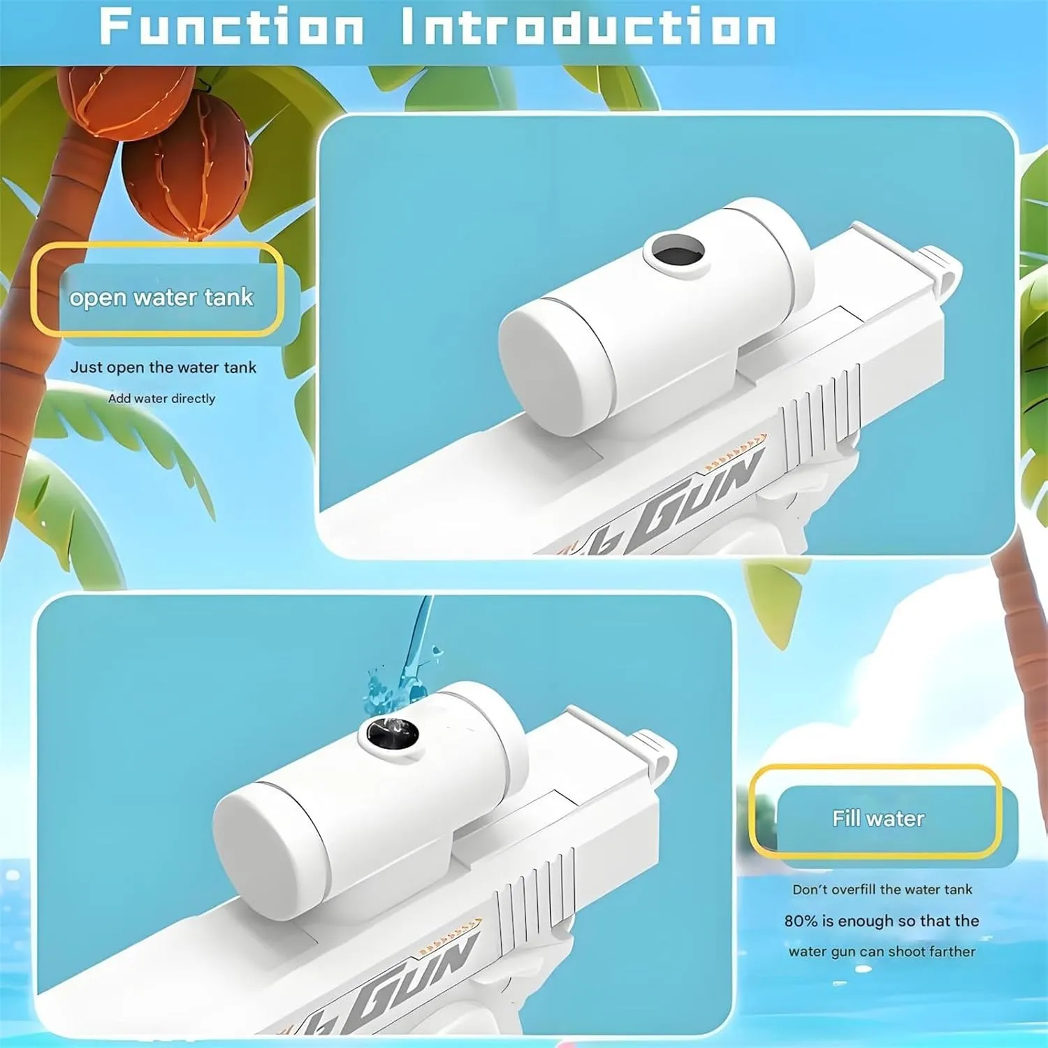 Prank Two-Way Water Gun Toy For Kids - Image 2