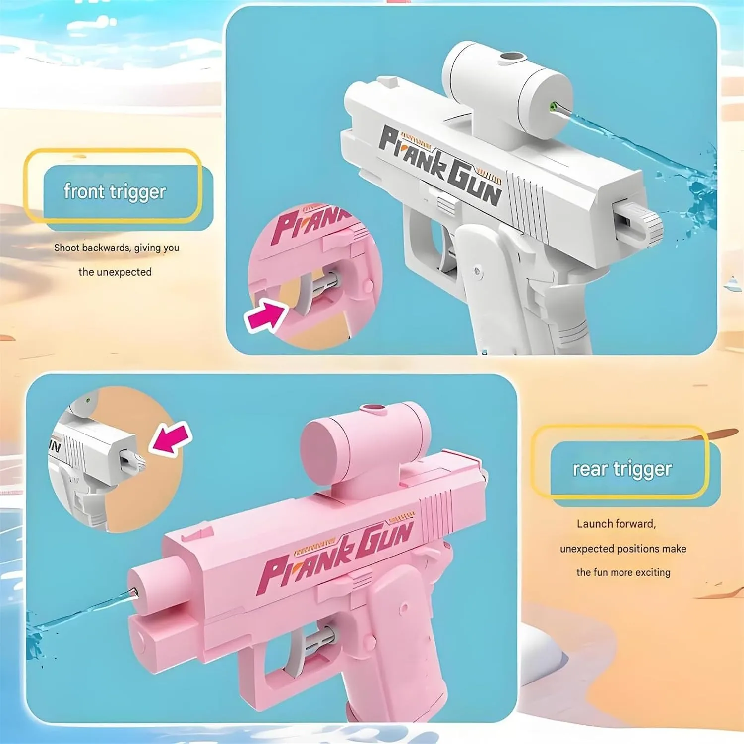 Prank Two-Way Water Gun Toy For Kids - Image 3