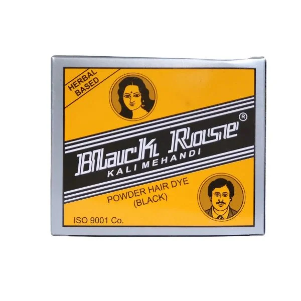 Black Rose Kali Mehndi Hair Color-Black Shiny Hair