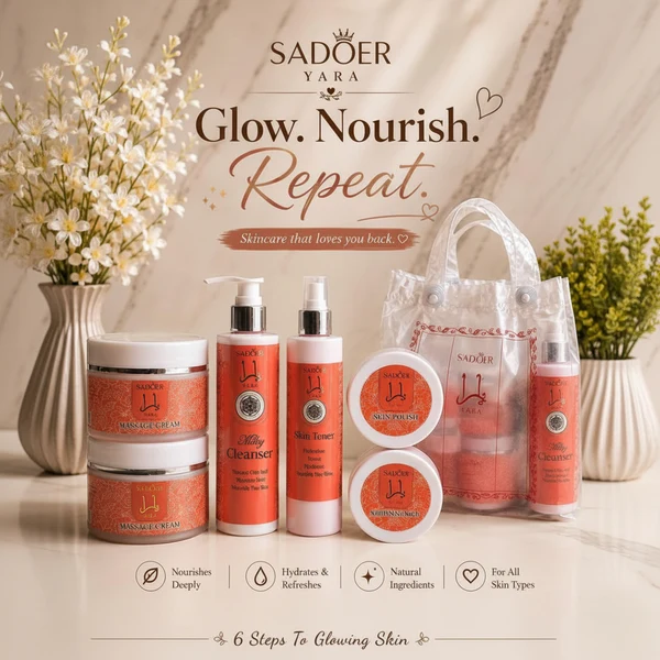 Sadoer Yara 6 Steps High Quality Facial Kit